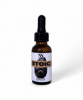 Stoic Natural Conditioning Beard Oil dropper bottle on a white background