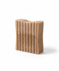 Vanilla Sugar Handcrafted Soap bar with ribbed texture on a white background