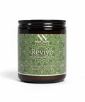 Revive Magnesium Cream 8oz jar with green mandala-patterned label on a white background