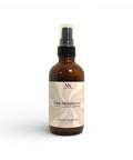 Hydrating Rice Ceramide Face Lotion 4oz spray bottle with tan swirl-patterned label on a white background
