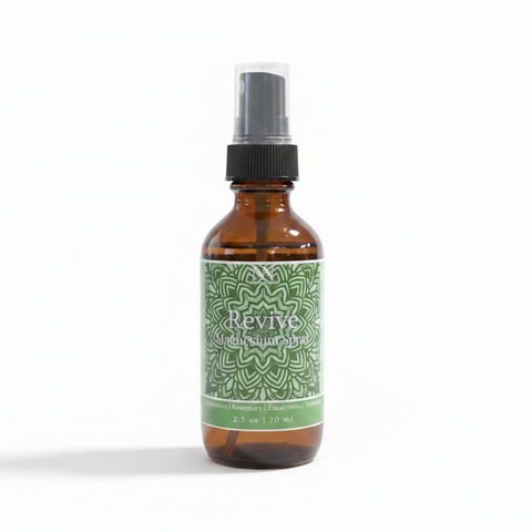 Revive Magnesium Spray 2.5oz travel-size bottle with green label on a white background