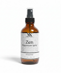 Zen Magnesium Spray unscented bottle with white label on a white background