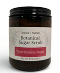 Botanical Sugar Scrub jar in Watermelon Sugar scent on a white background